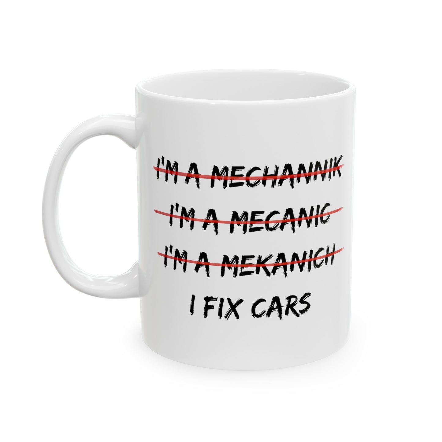 Taza de café mecánico divertido