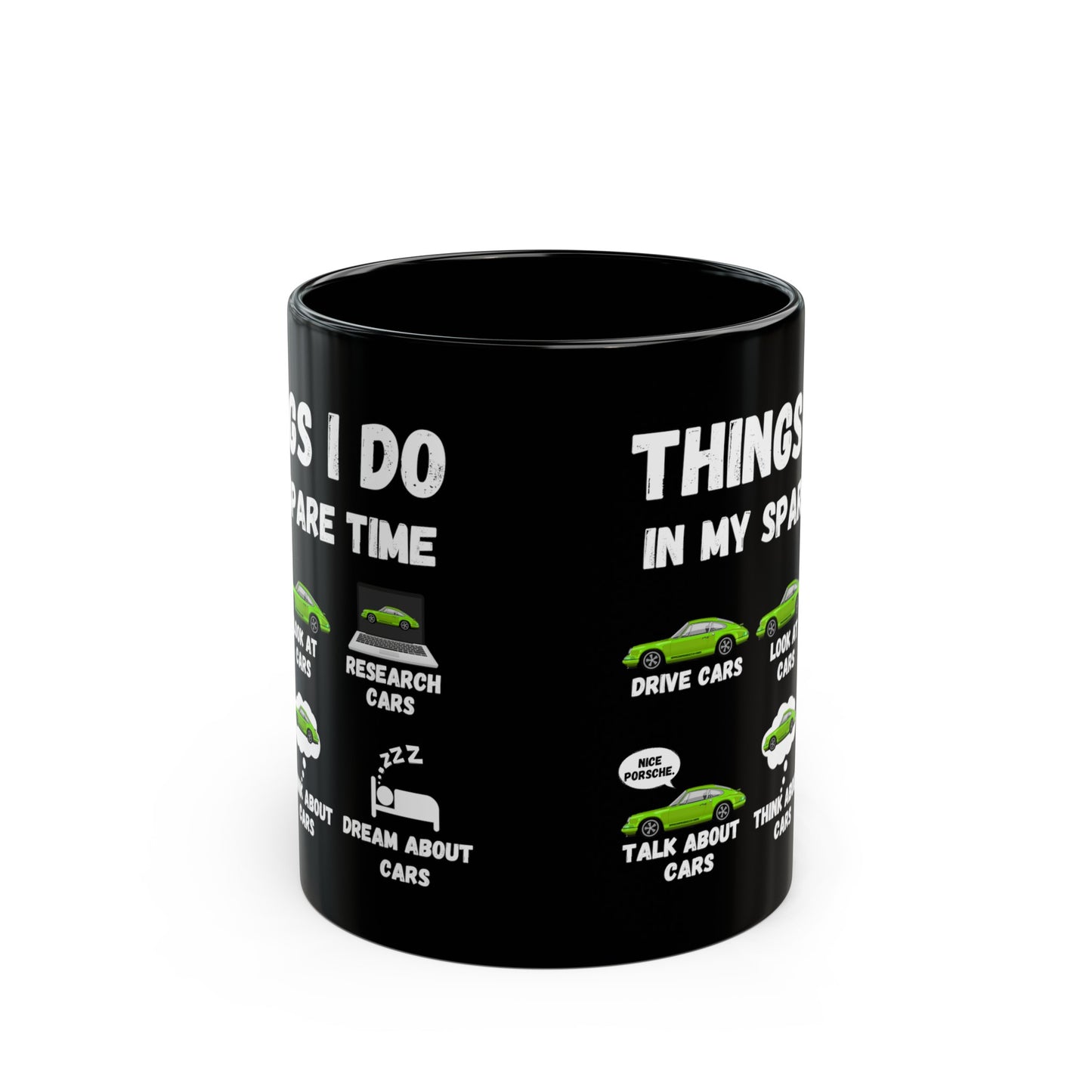 Things I Do In My Spare Time "Green Porsche 911" Mug