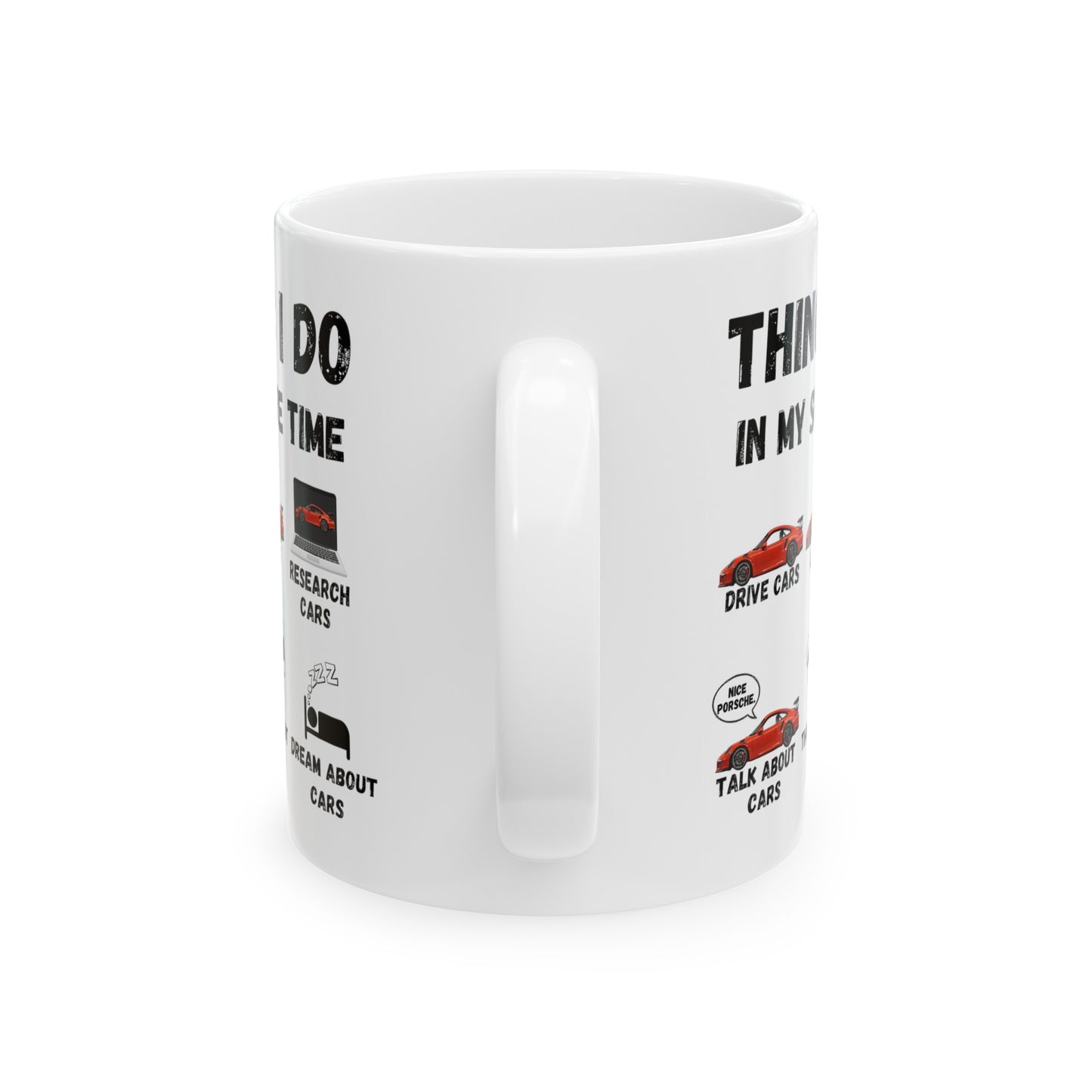 Things I Do In My Spare Time "Red Porsche GT3RS" Coffee Mug