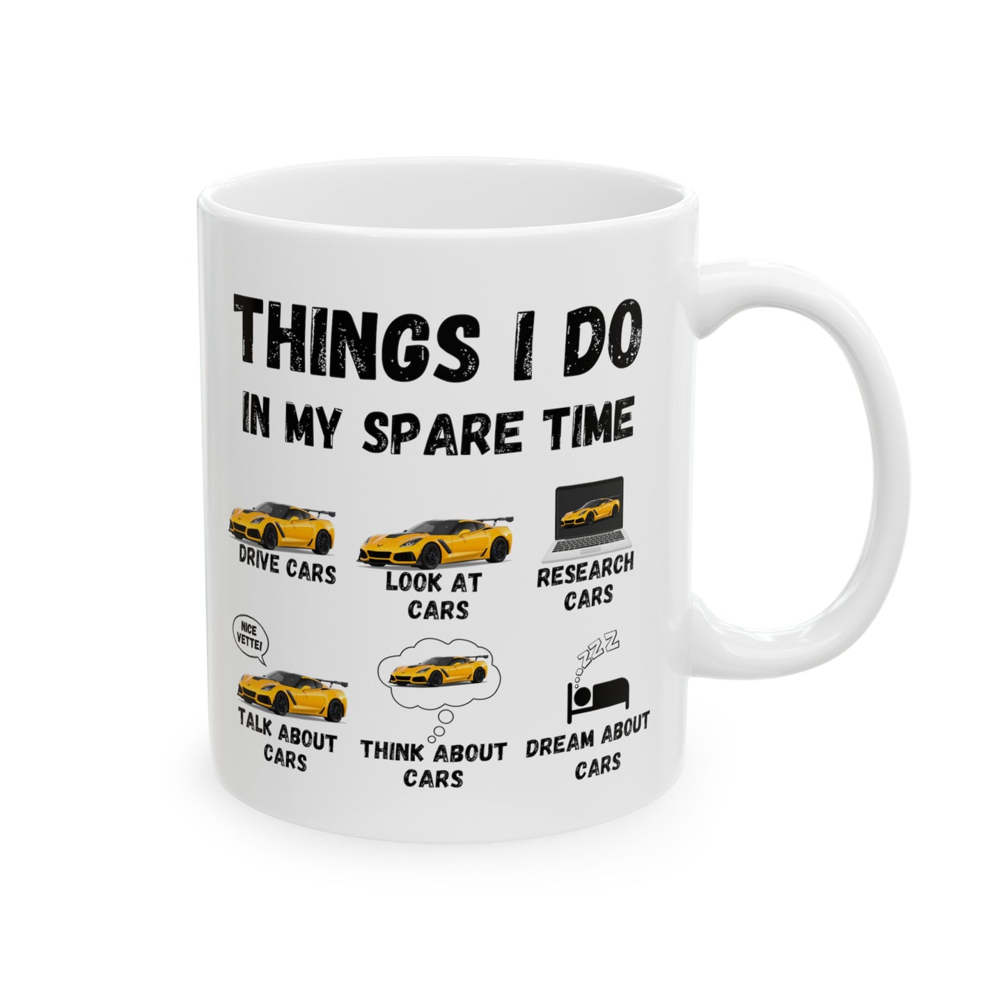 Things I Do In My Spare Time "Corvette C7 ZR1" Coffee Mug