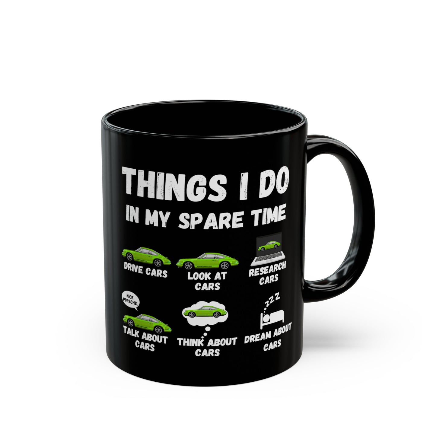 Things I Do In My Spare Time "Green Porsche 911" Mug