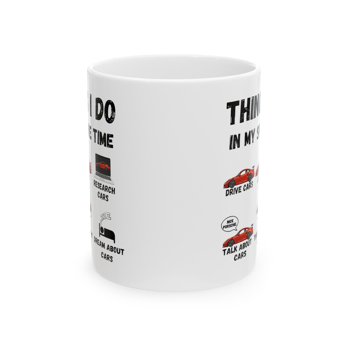 Things I Do In My Spare Time "Red Porsche GT3RS" Coffee Mug