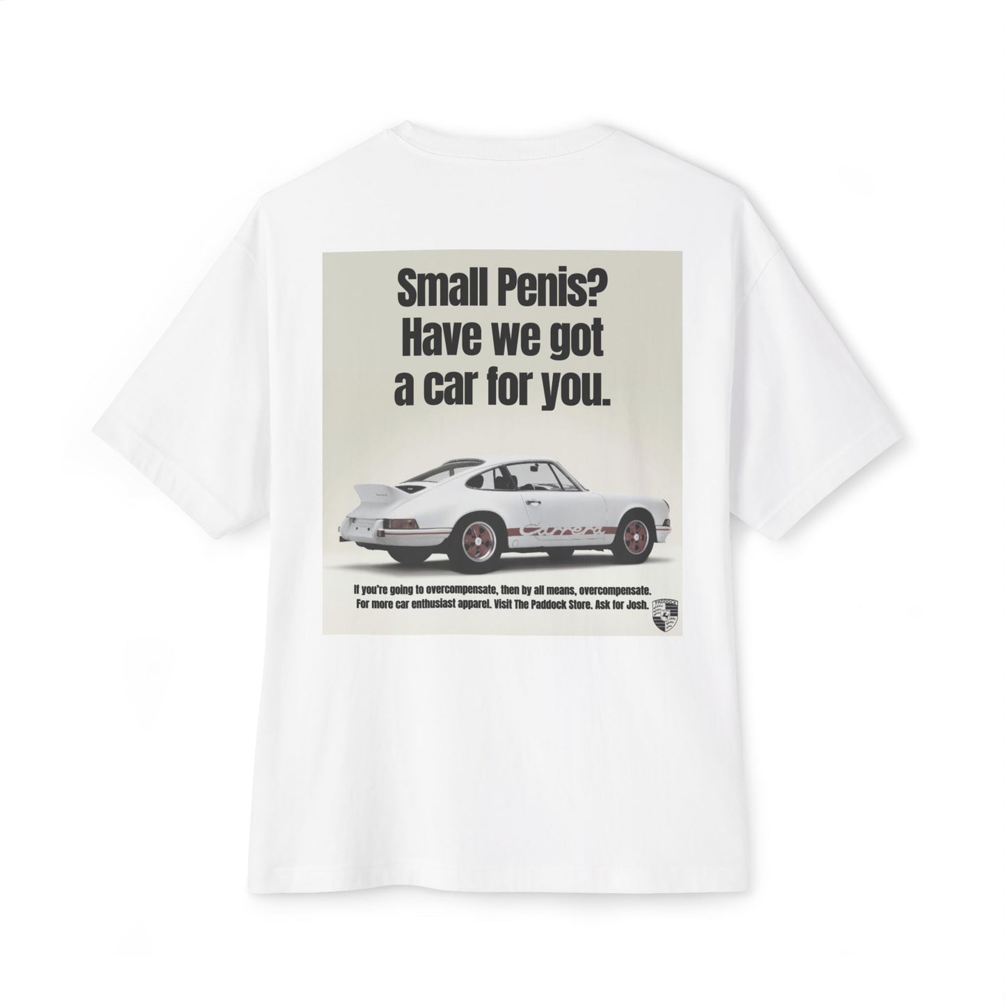 Porsche 911 "Overcompensate" Classic Ad T-shirt