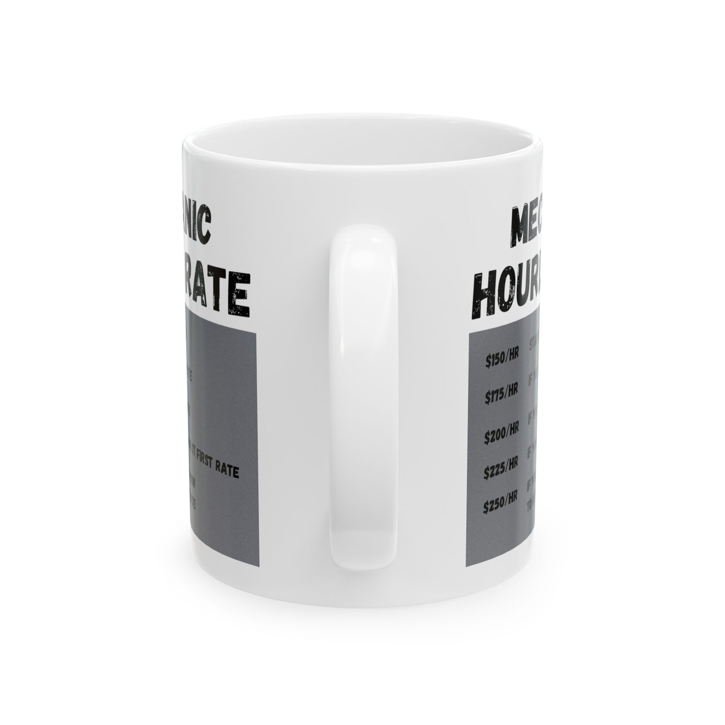 Mechanic Hourly Rate Funny Coffee Mug