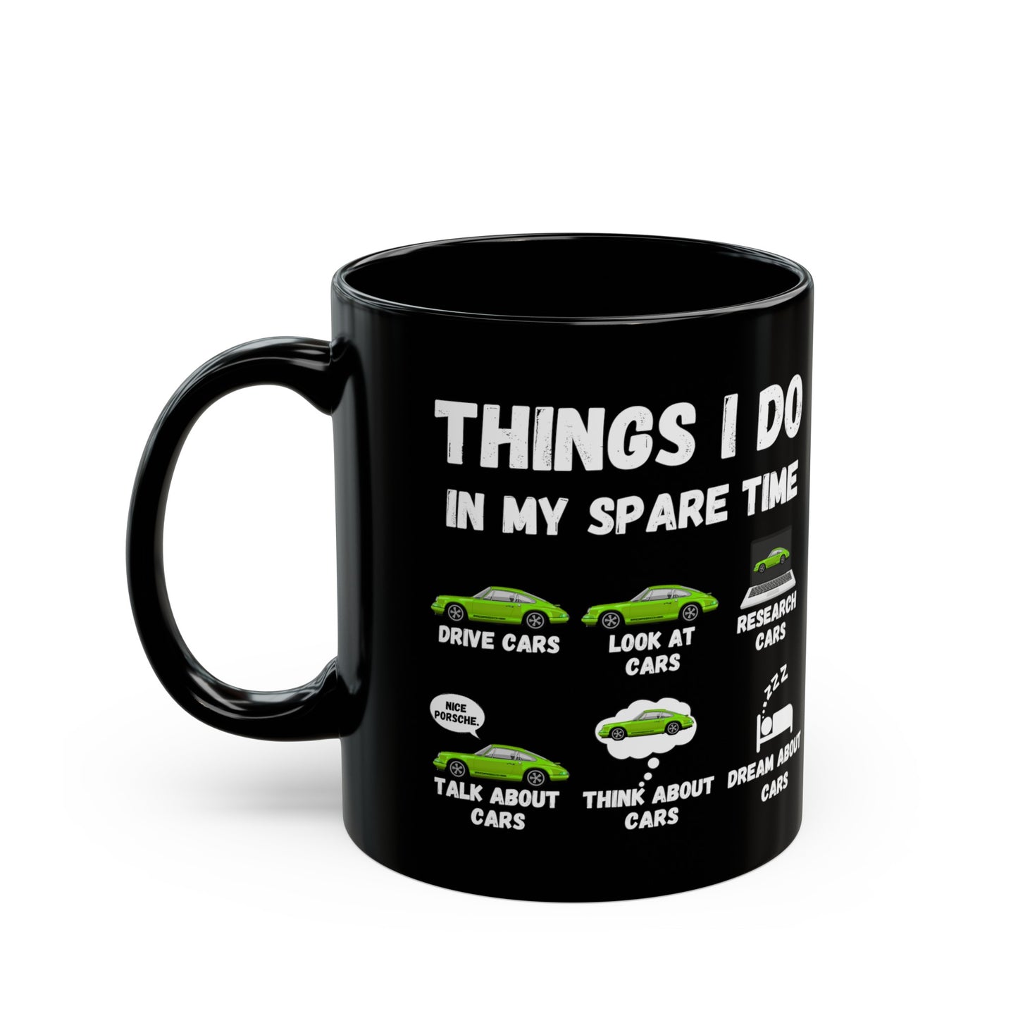 Things I Do In My Spare Time "Green Porsche 911" Mug