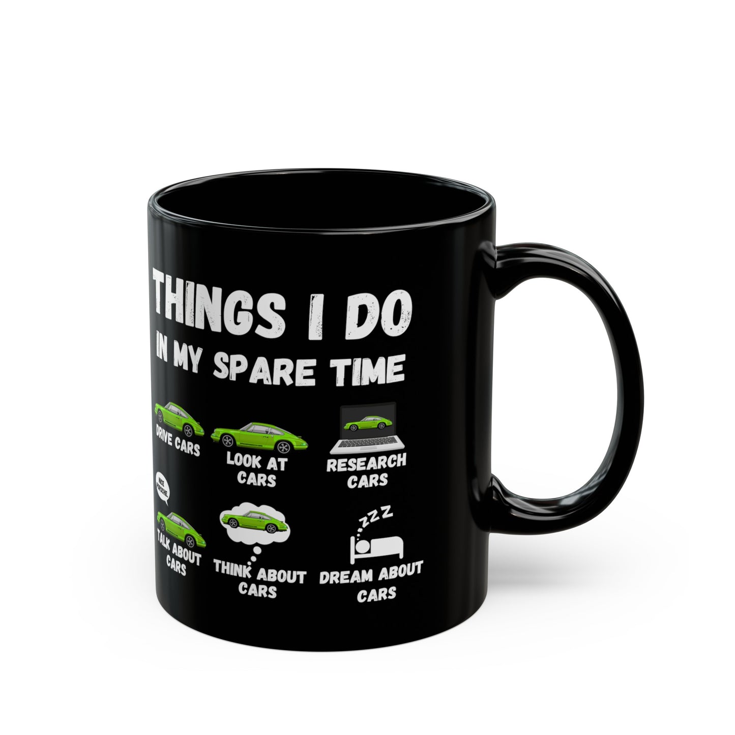 Things I Do In My Spare Time "Green Porsche 911" Mug