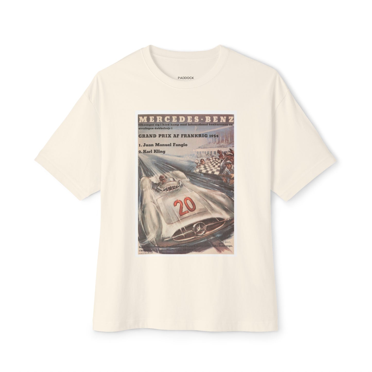 1954 Reims France F1 Grand Prix "Vintage Poster" T-Shirt