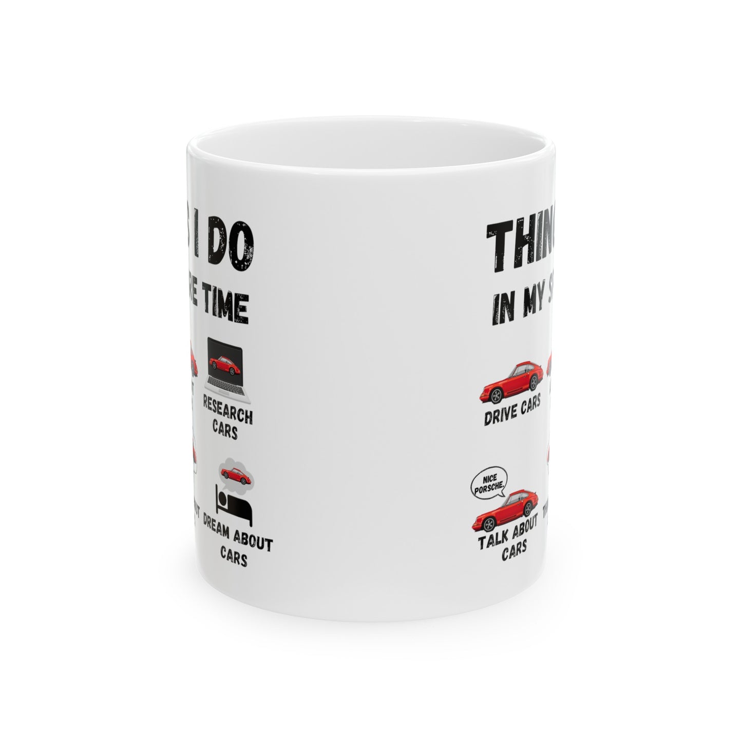 Things I Do In My Spare Time "Red Porsche 911" Coffee Mug