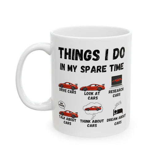 Things I Do In My Spare Time "Red Porsche GT3RS" Coffee Mug