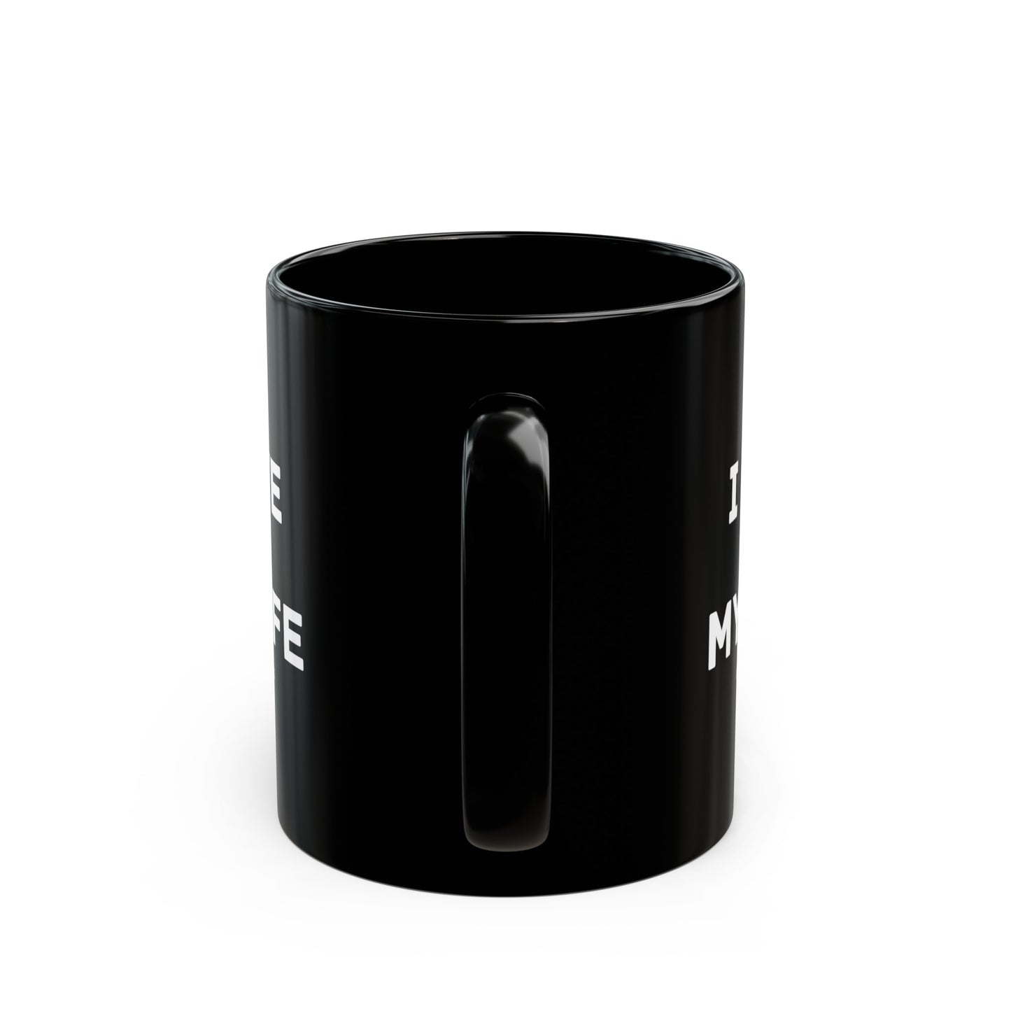 I Love My Wife "Funny Car Guy" Coffee Mug (Black)