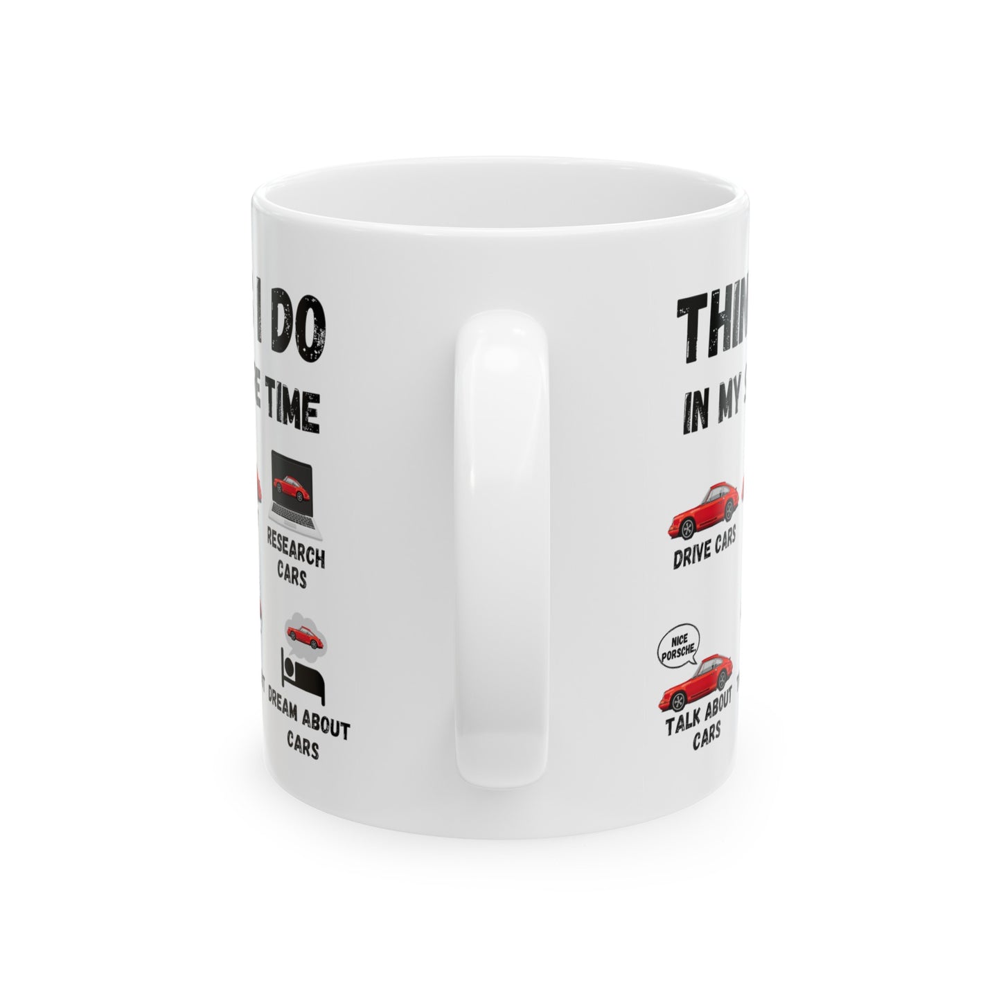 Things I Do In My Spare Time "Red Porsche 911" Coffee Mug